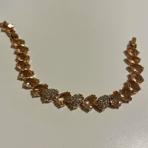 Swarovski Rose Gold with Blush and Pave Stones